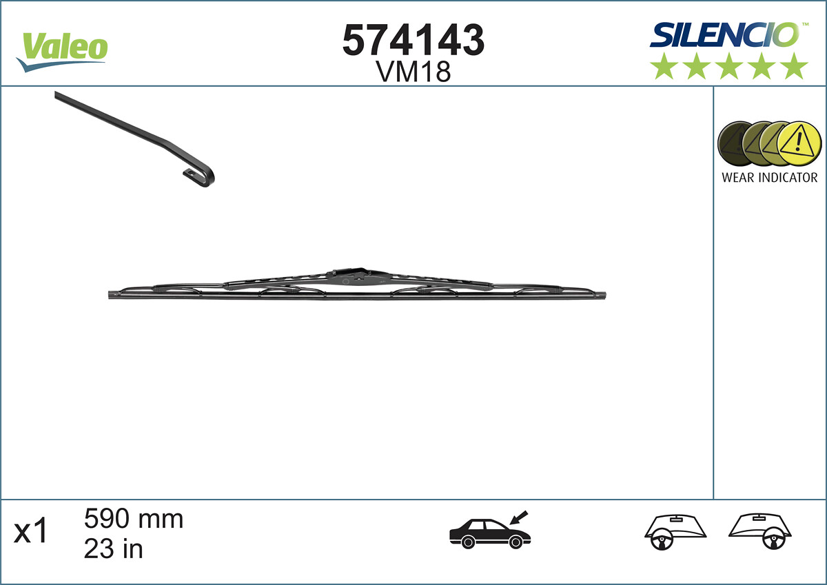 Щетка стеклоочистителя - 574143 VALEO